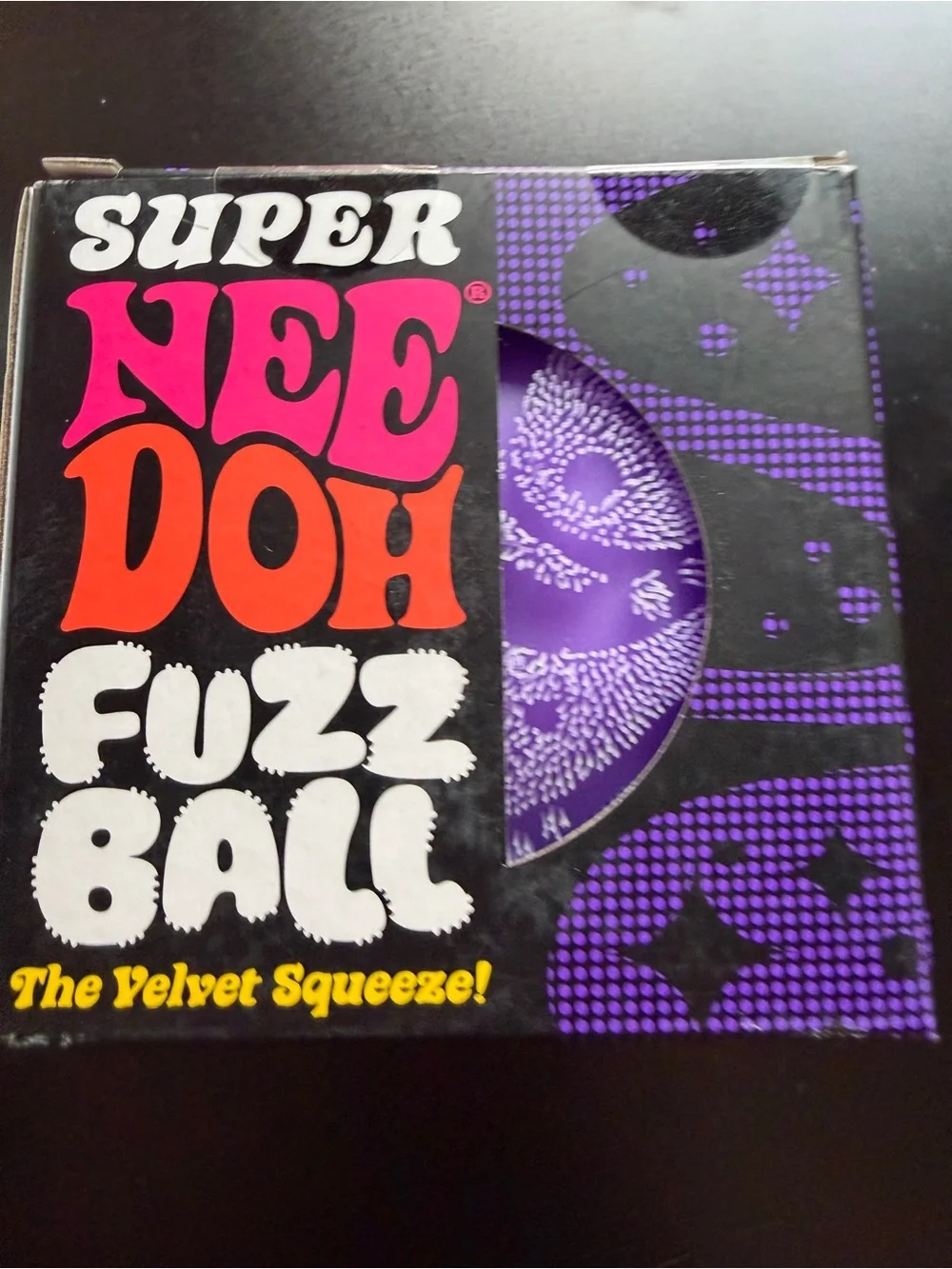 New NeeDoh Schylling Super Size Jumbo Fuzz Ball Purple 4